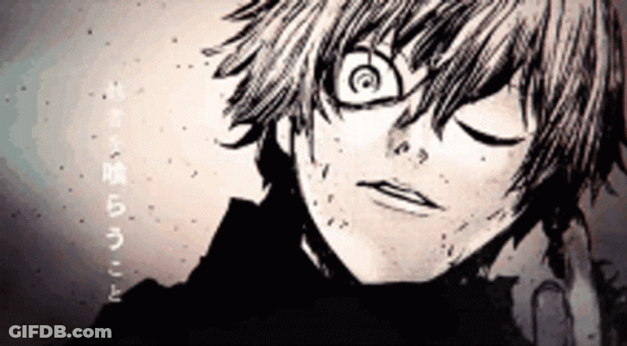 Manga Evil Look GIF