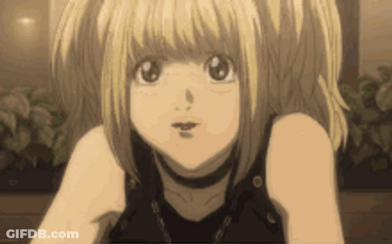 Manga Series Death Note Misa Amane Eating GIF