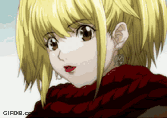 Manga Series Death Note Misa Amane Giggle GIF