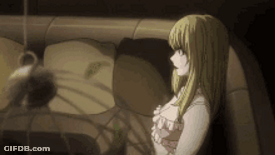 Manga Series Death Note Misa Amane Shocked GIF
