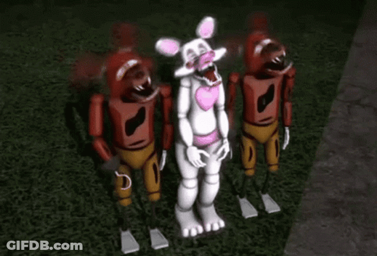 Mangle And Foxy FNAF GIF