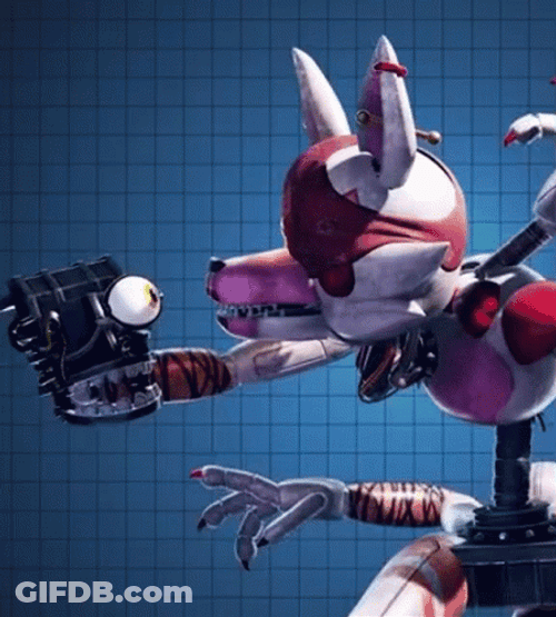 Mangle Face Fight GIF