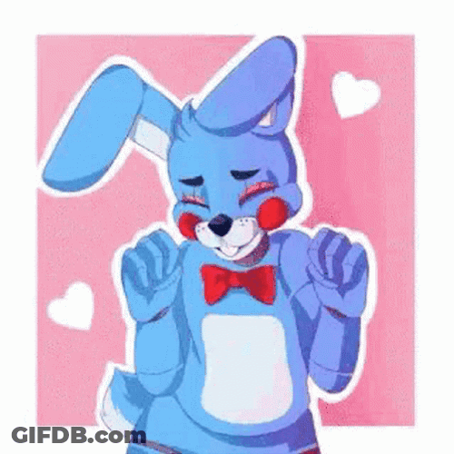 Mangle Happy Blue GIF