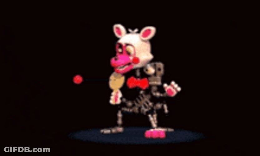 Mangle Playing Ping-Pong GIF