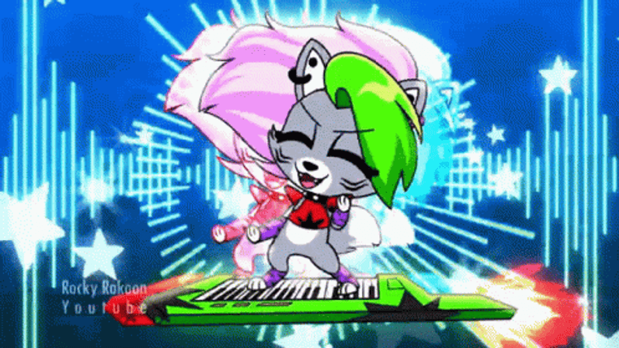 Mangle Rock Star Girl GIF