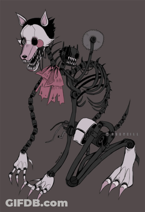 Mangle Skinny Scary Mangle GIF