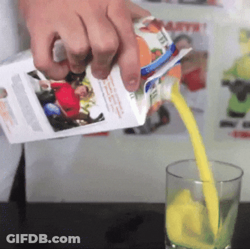 Mango Juice Pouring In Glass GIF