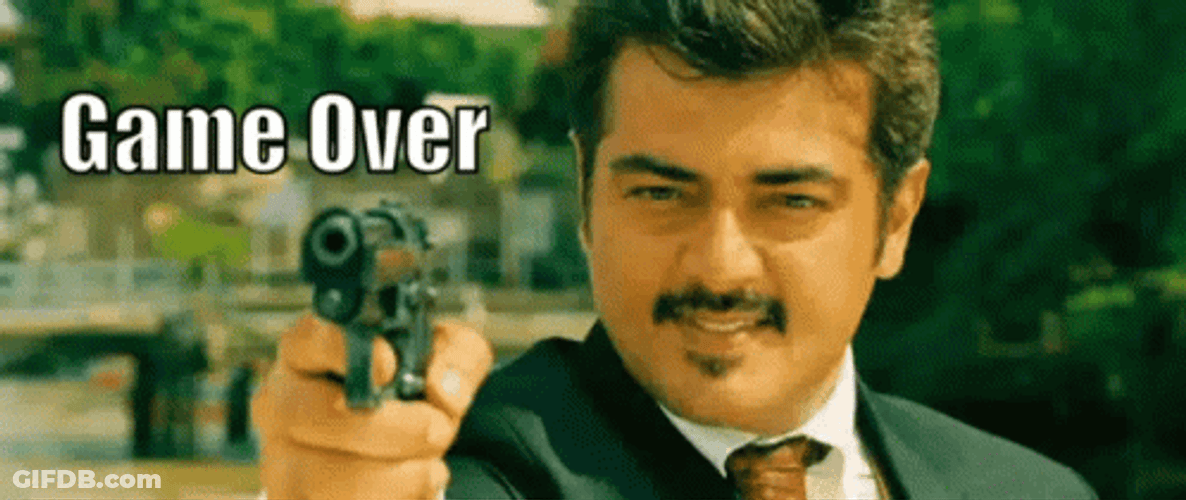 Mankatha Ajith Kumar Game Over GIF
