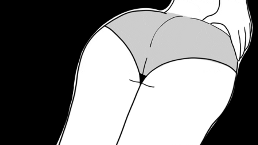Mannequin Hard Butt Slap GIF