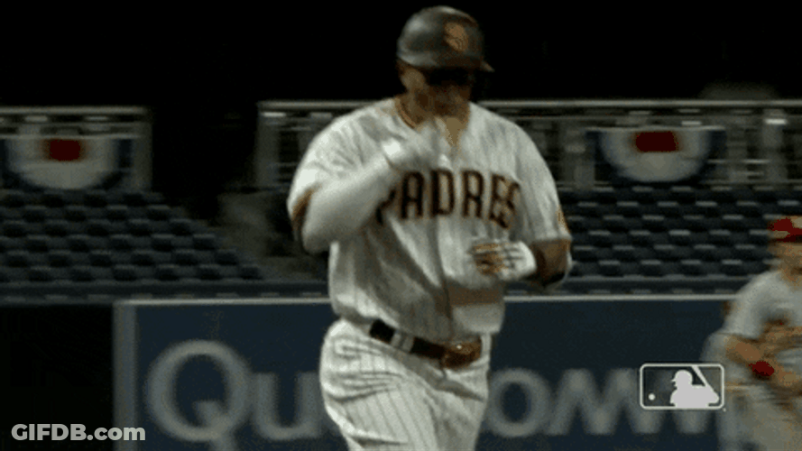 Manny Machado Celebrates Home Run GIF