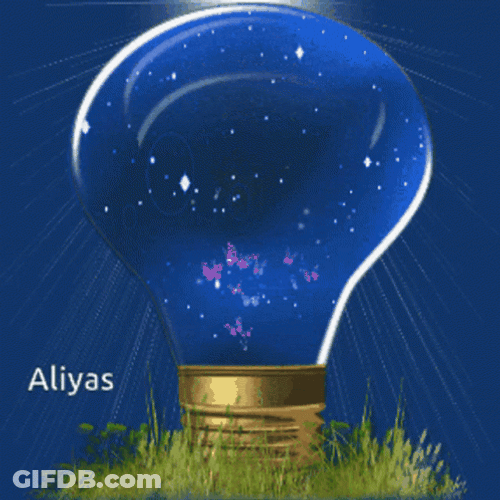 Many Butterflies Inside Lava Lamp GIF