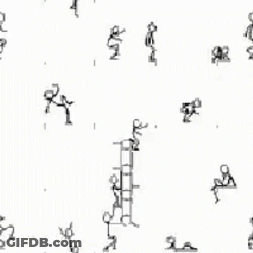 Many Men Working GIF