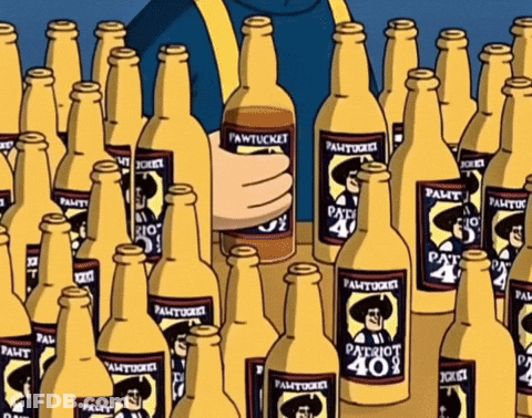 Many Patriot 409 Bottles Lined Up GIF