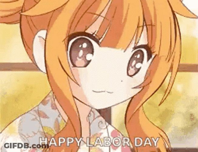 Mao Amatsuka Good Morning Happy Labor Day GIF