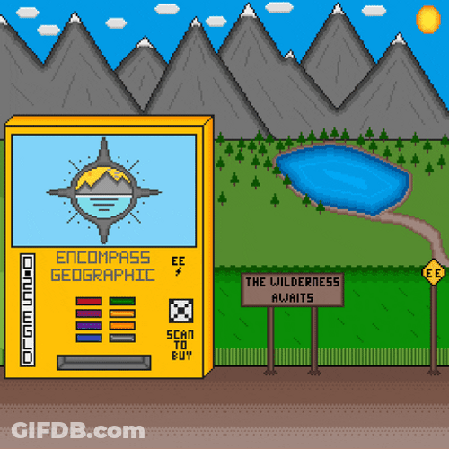 Map Compass Machine Cute Cartoon GIF