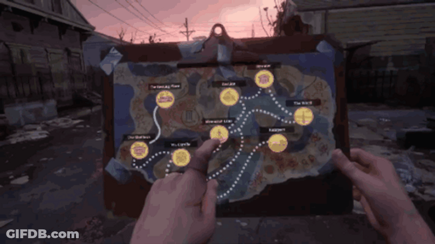 Map Leading To Ghost Town Walking Dead GIF