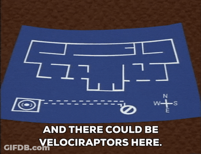 Map Looking For Velociraptor GIF