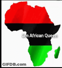 Map Of Africa With Gm African Queen GIF