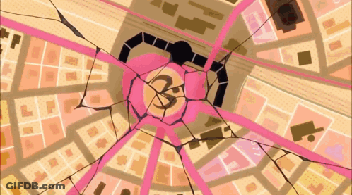 Map Of City With Number 3 On Center GIF