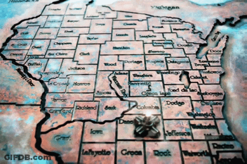 Map Of Michigan And New York GIF