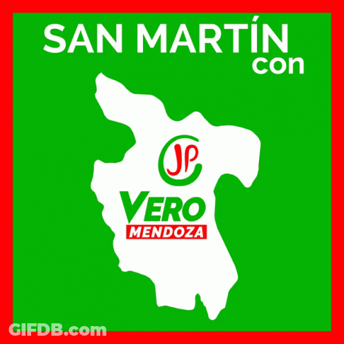 Map Of San Martin Con Vero Mendoza GIF