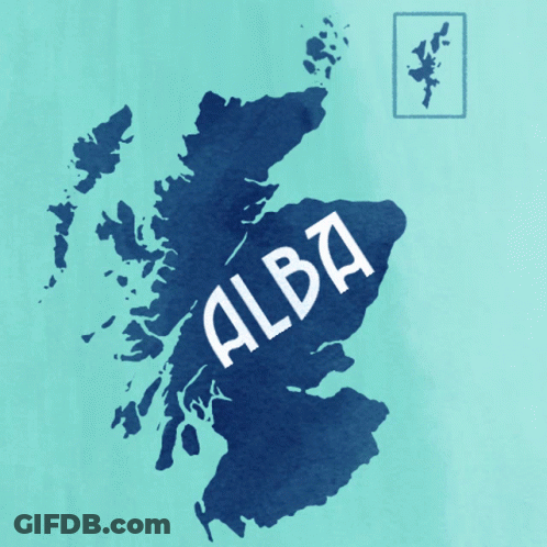 Map Of Scotland With Alba GIF