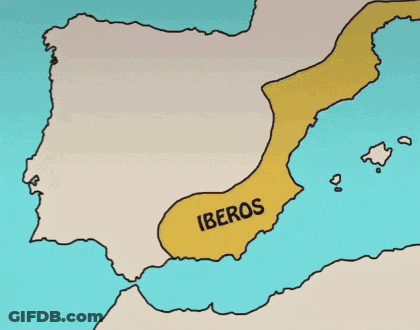Map Of Spain With Corona De Castilla GIF