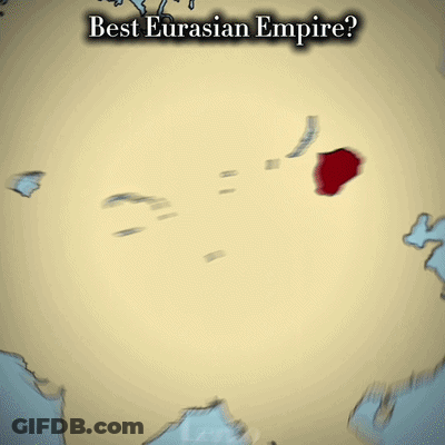 Map Of The Great Mongol State And Other Empires GIF