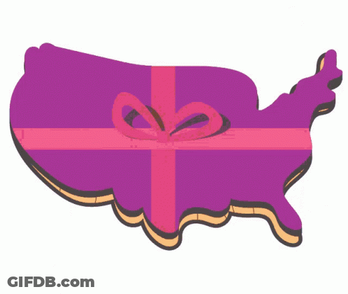 Map Of United States Covered In Chocolates GIF