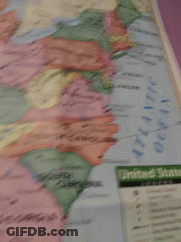 Map Of United States Showing North Carolina GIF