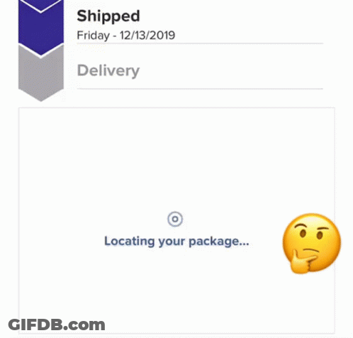 Map Of United States With Smiley Saying Shipped GIF