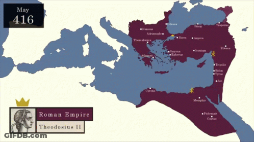 Map Showing Kingdom Of Alhobita In Middle East GIF