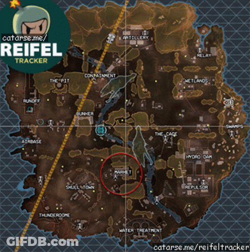 Map With Reiffel Tracker Sticker GIF