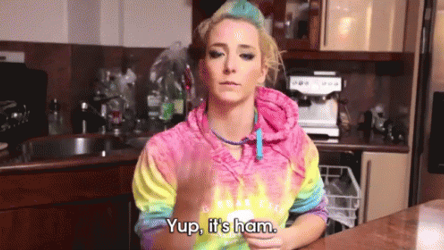 Marbles Ham Face Mask GIF