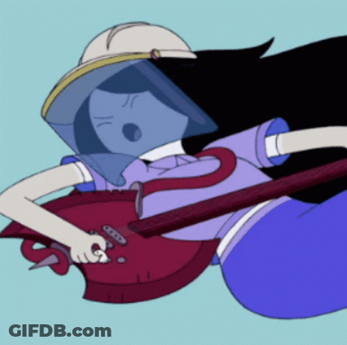Marceline Adventure Time Electric Guitar GIF
