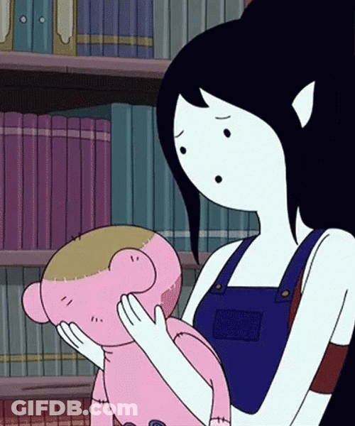 Marceline Adventure Time Hug Teddy GIF