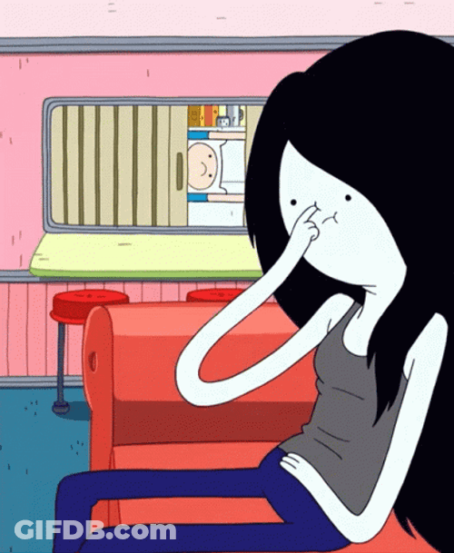 Marceline Adventure Time Picking Nose GIF