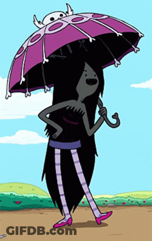 Marceline Adventure Time Umbrella GIF