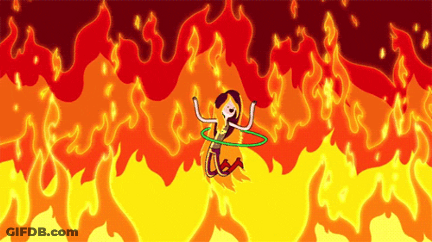 Marceline Happy Hell Fire GIF