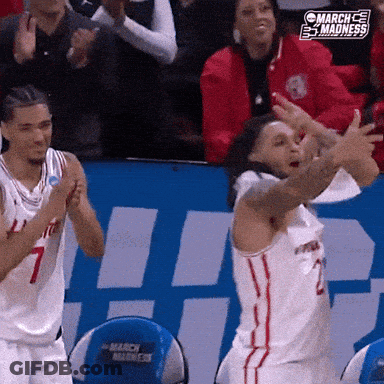 March Madness Logo On Basketball Court GIF