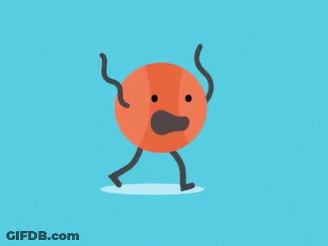 March Madness Running Ball GIF