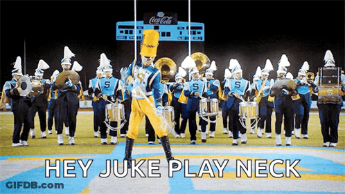 Marching Band Saying Hey Juke Play Neck GIF