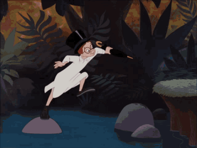 Marching Friends Follow Peter Pan GIF