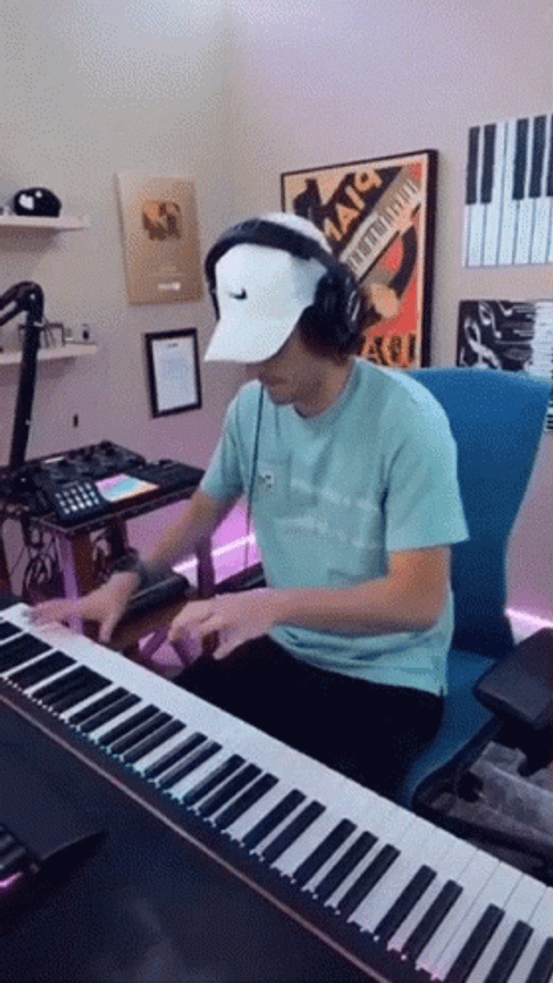 Marcus Veltri Playing Piano GIF