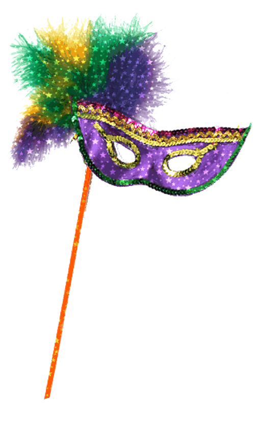 Mardi Gras Carnival Mask Sticker GIF
