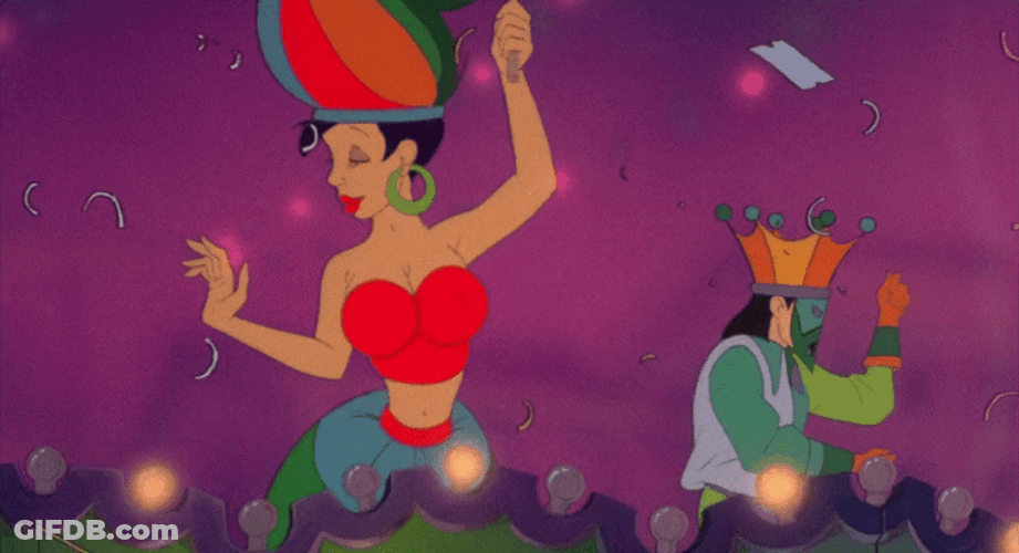 Mardi Gras Dogs Go To Heaven GIF