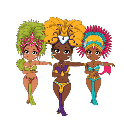 Mardi Gras Hello February Art GIF