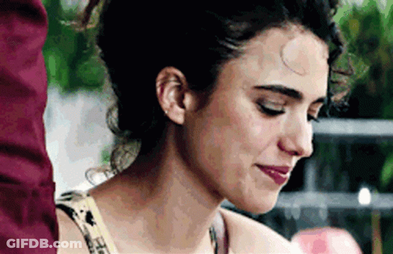 Margaret Qualley As Trish Johnson Stars At Noon GIF