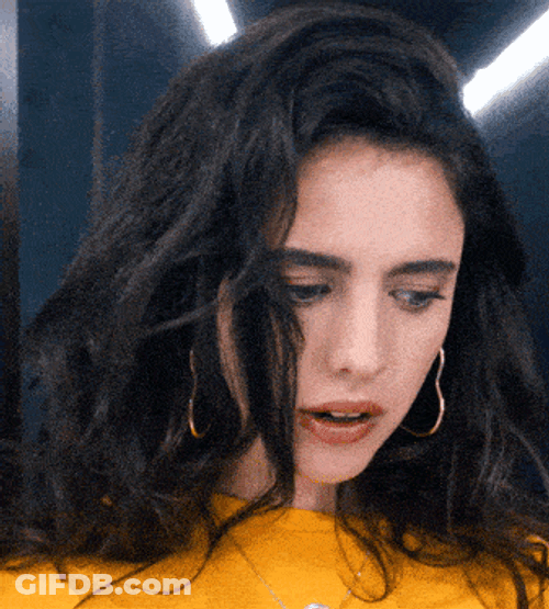 Margaret Qualley Lip Bite GIF