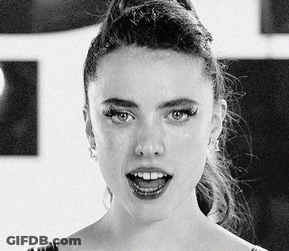 Margaret Qualley Sue The Substance Black And White GIF